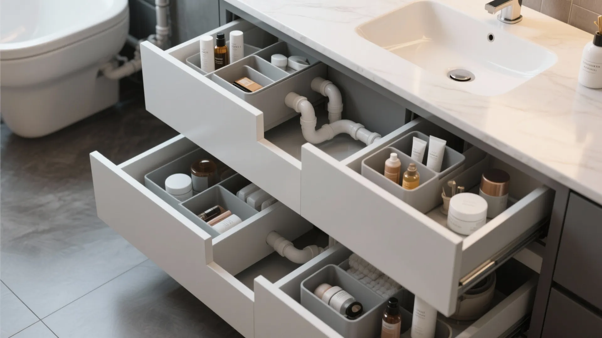 6. Under-Sink Drawers
