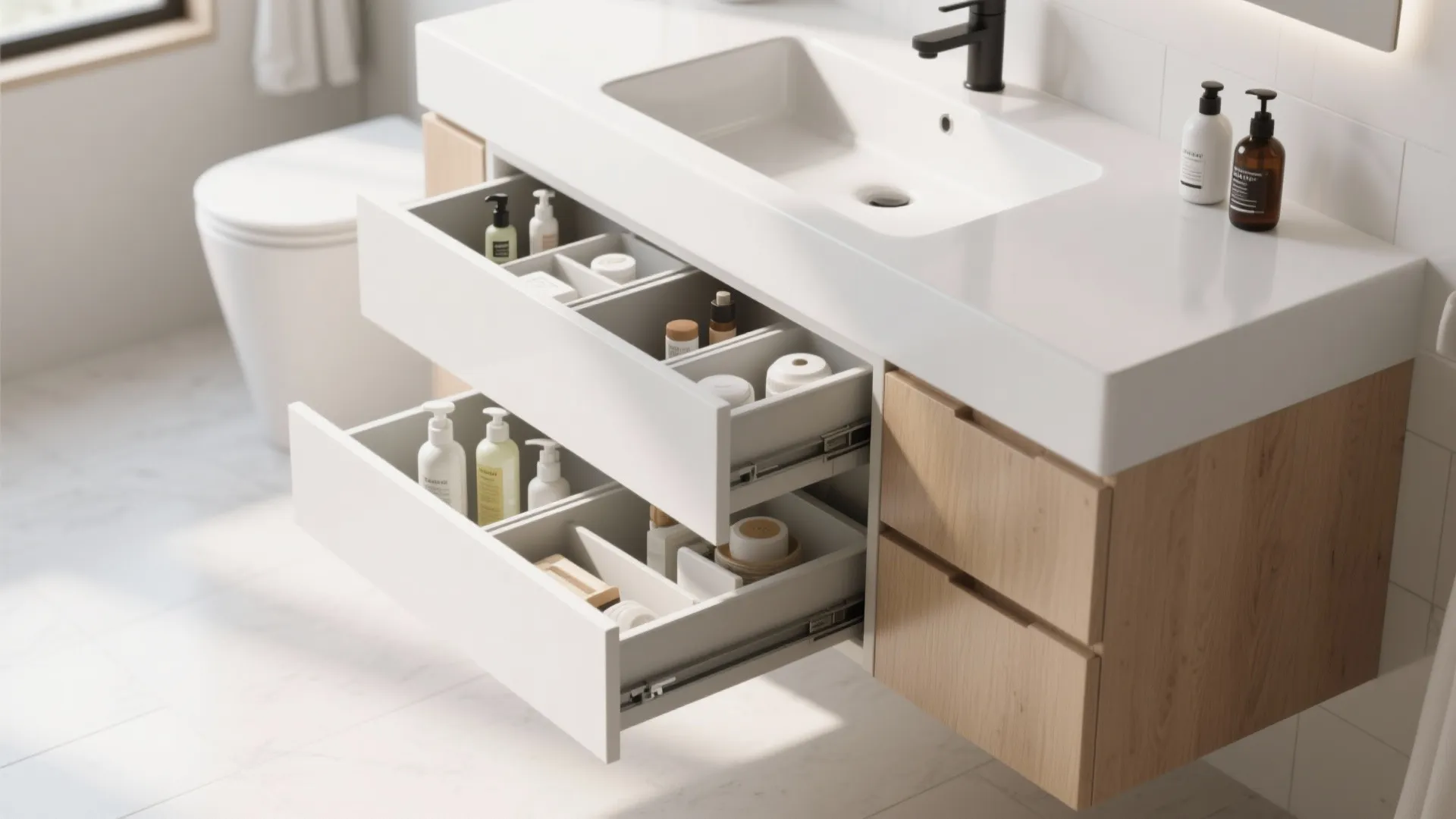 Under-sink pull-out drawers