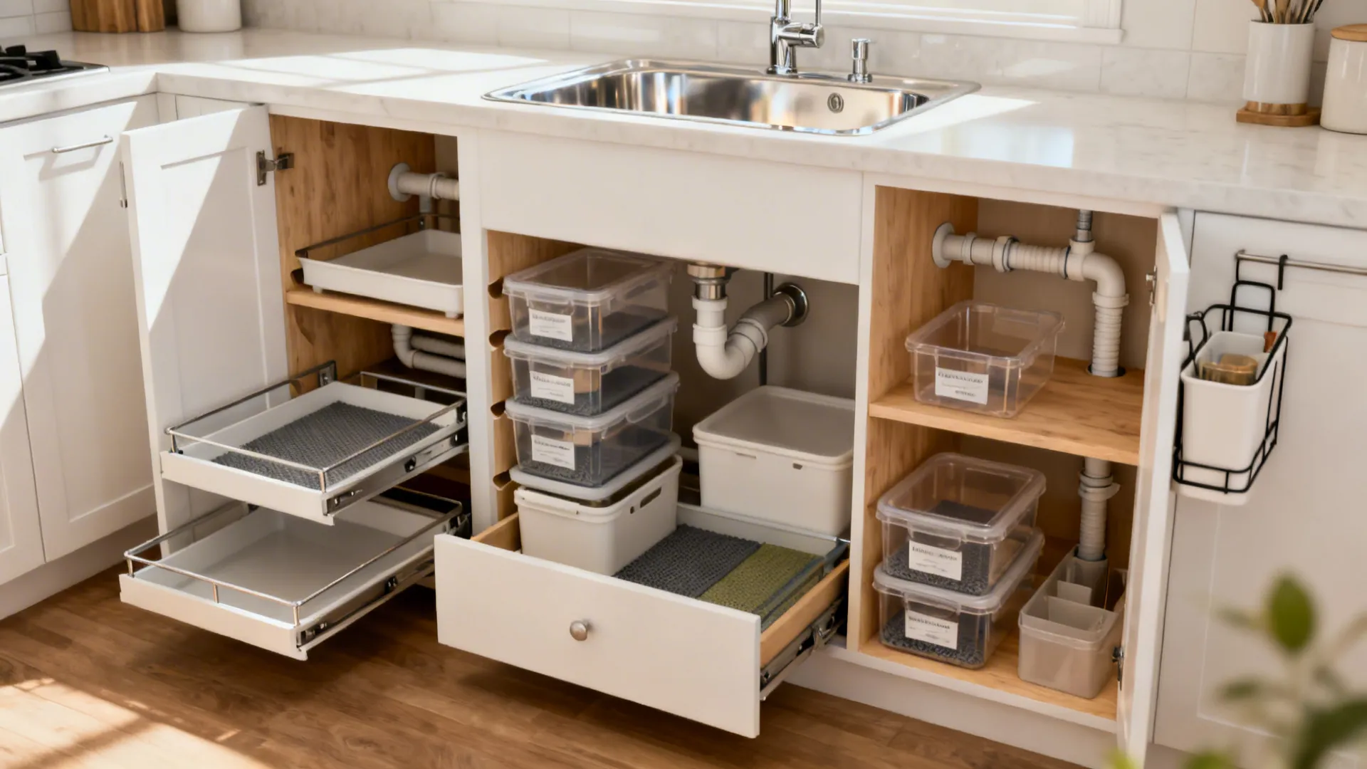 5 Smart Ideas for Organizing Under the Kitchen Sink
