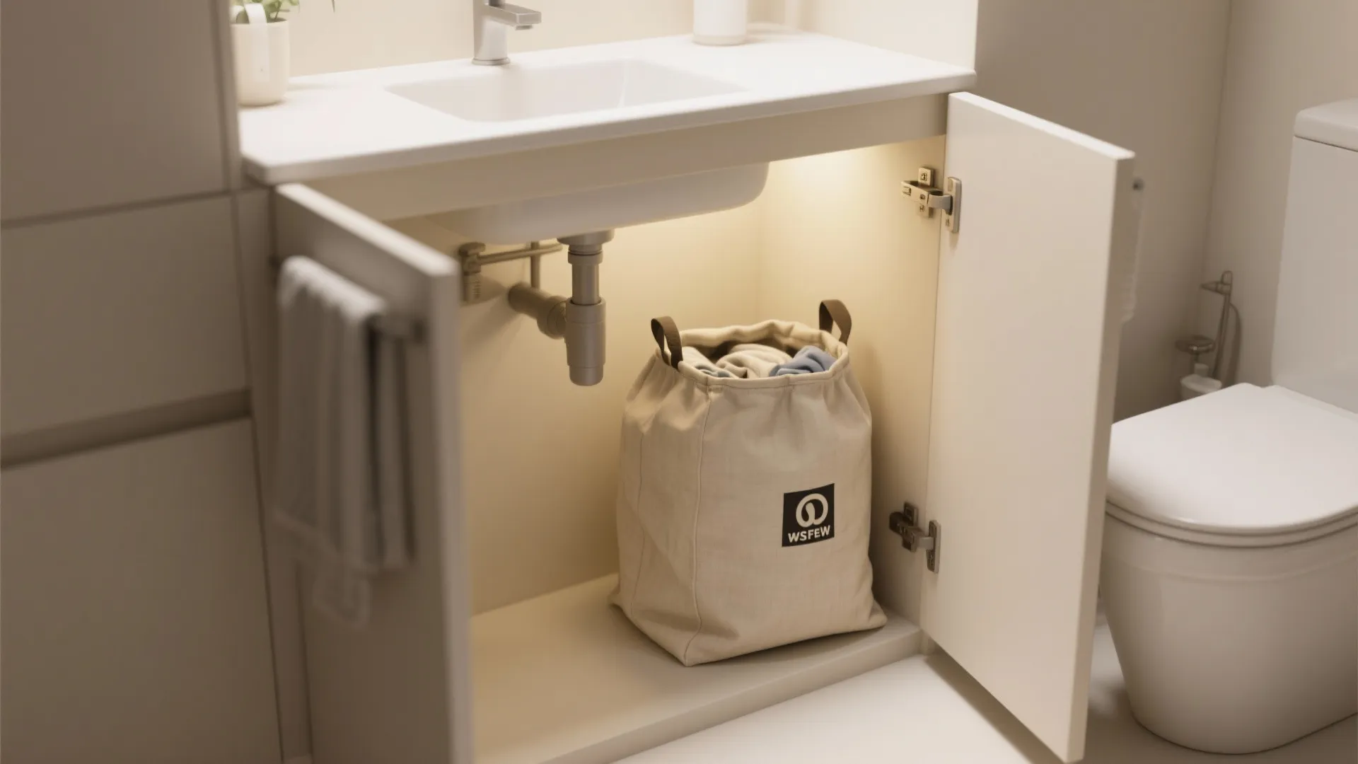 4. Under-the-Sink Canvas Bag