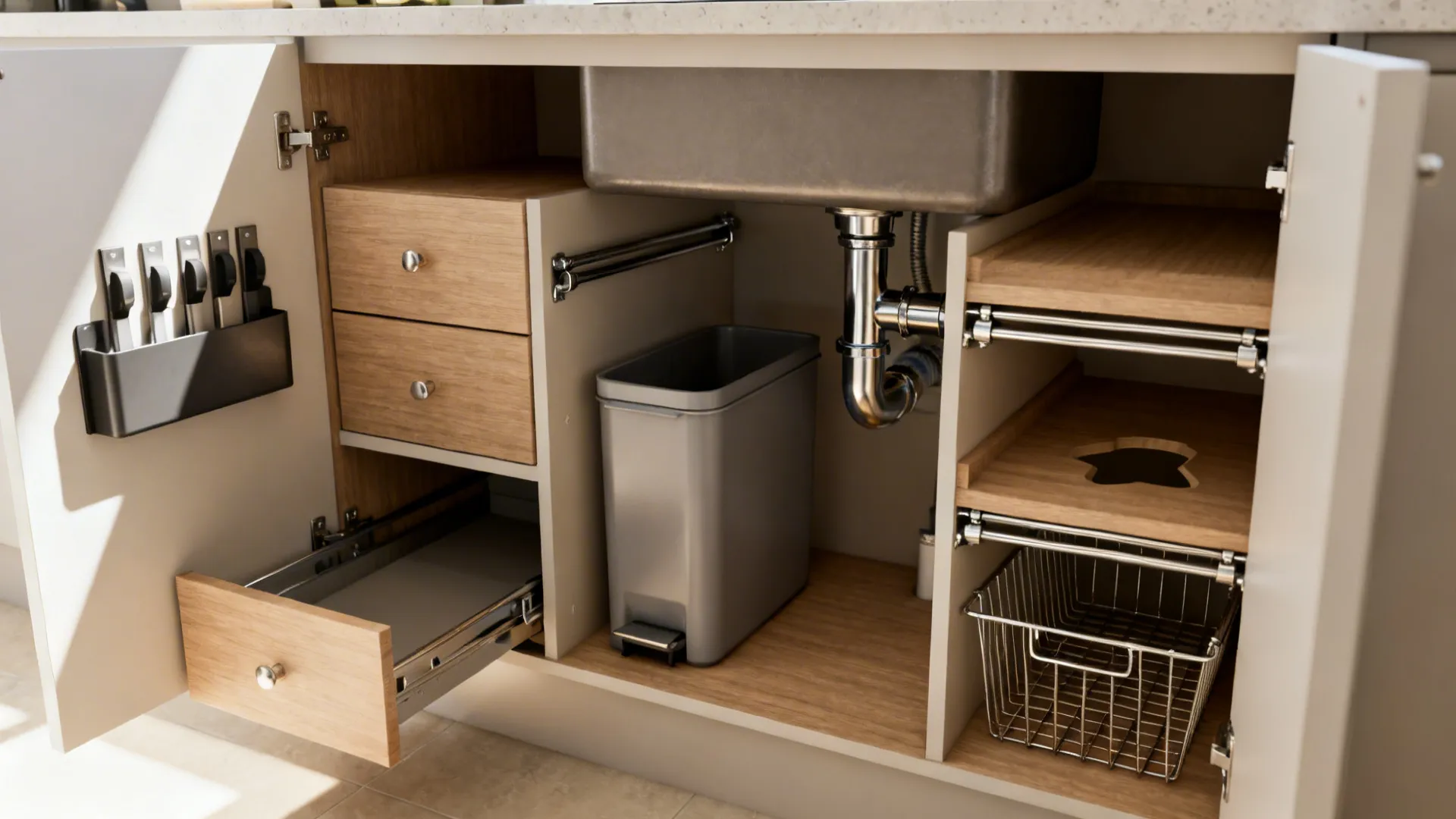 5 Clever Under-Sink Kitchen Storage Ideas