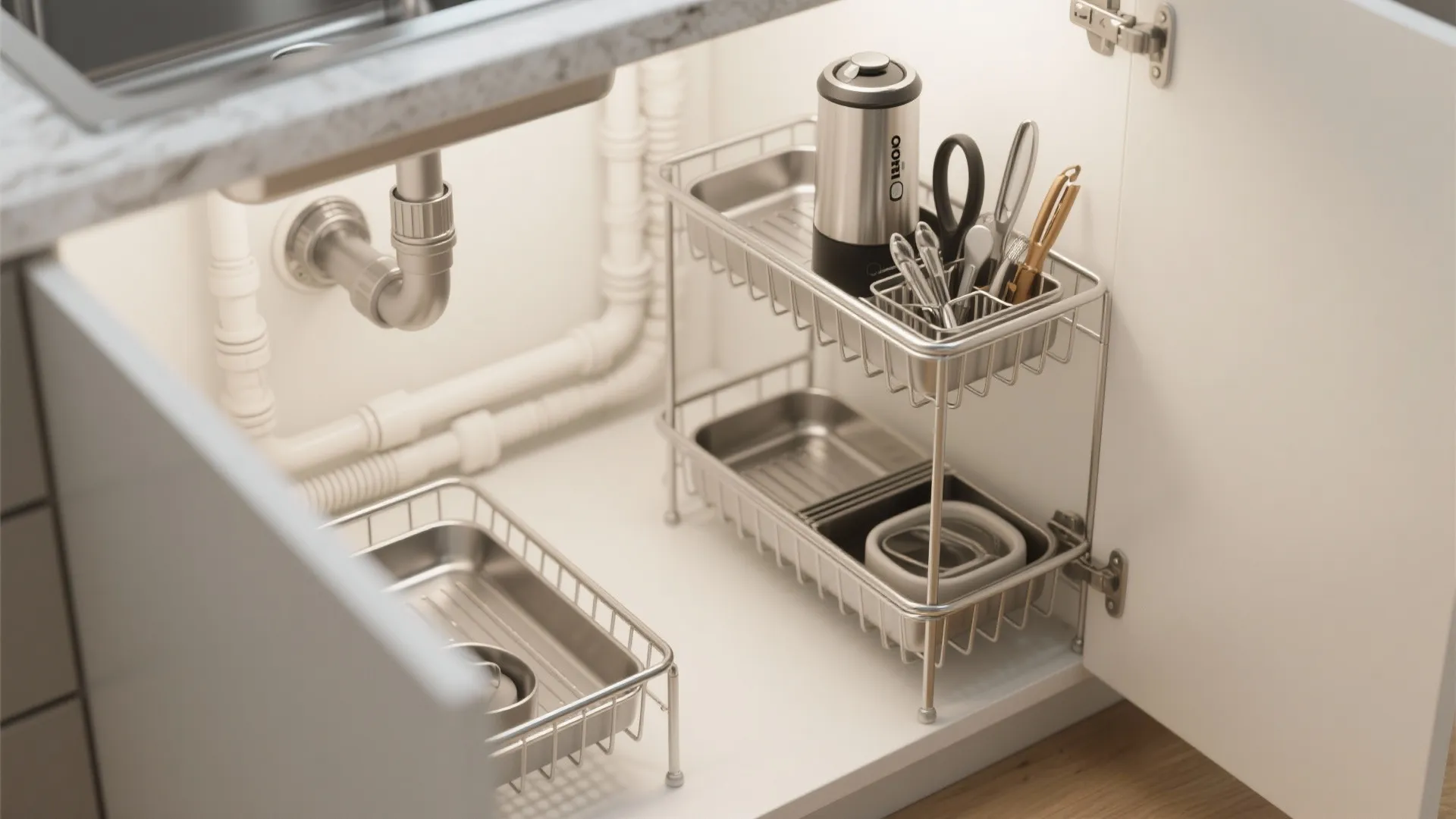 3. Under-sink and cabinet-organizer systems