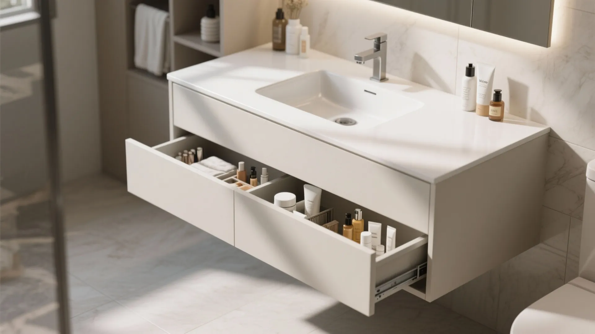 5. Under-sink pull-out drawers