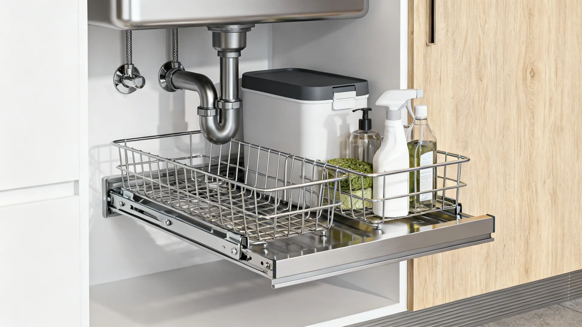 Minimalist Under-Sink Pull-Outs