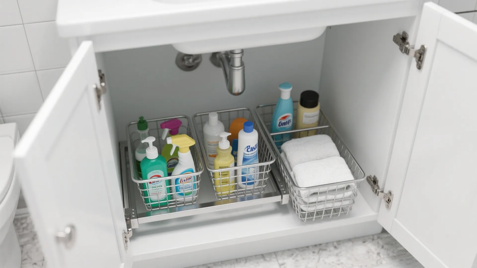 4. Under-Sink Pull-Out Baskets