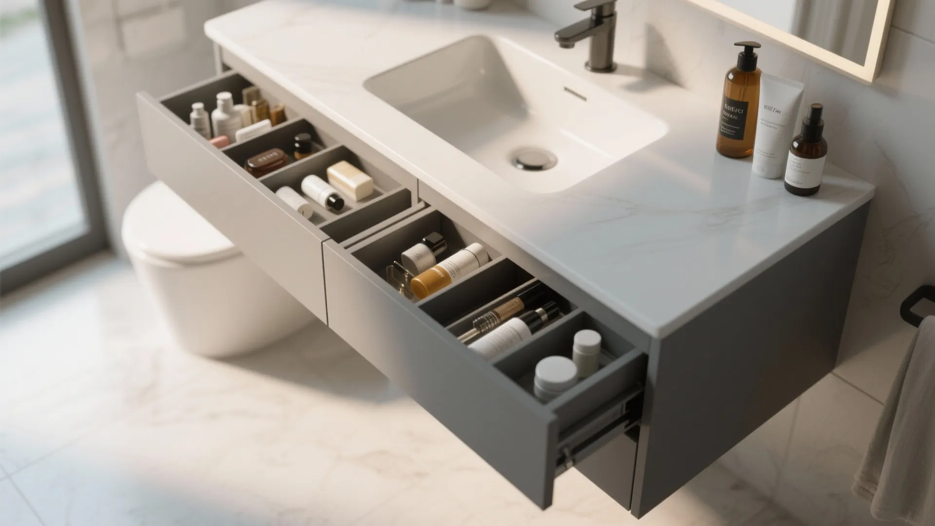5. Under-sink sliding trays