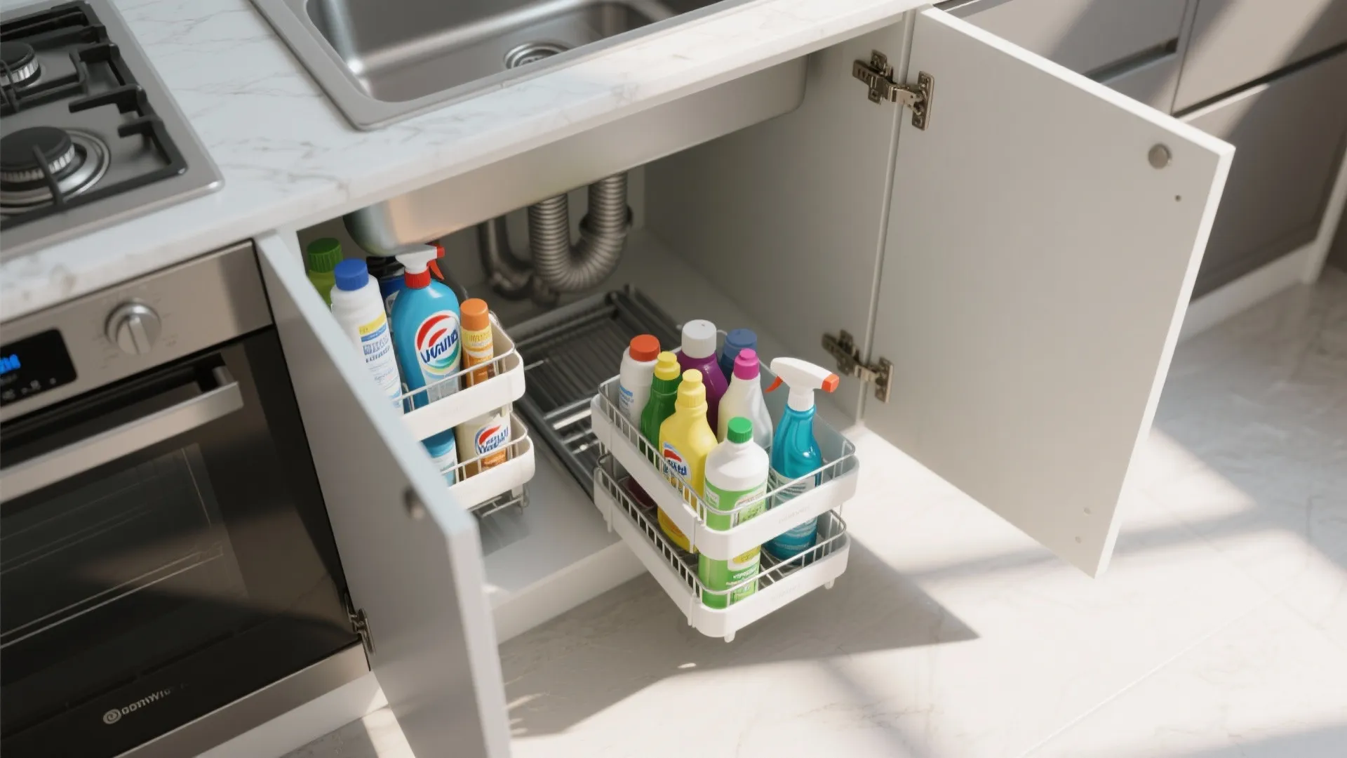 10. Add Under-Sink Storage Solutions