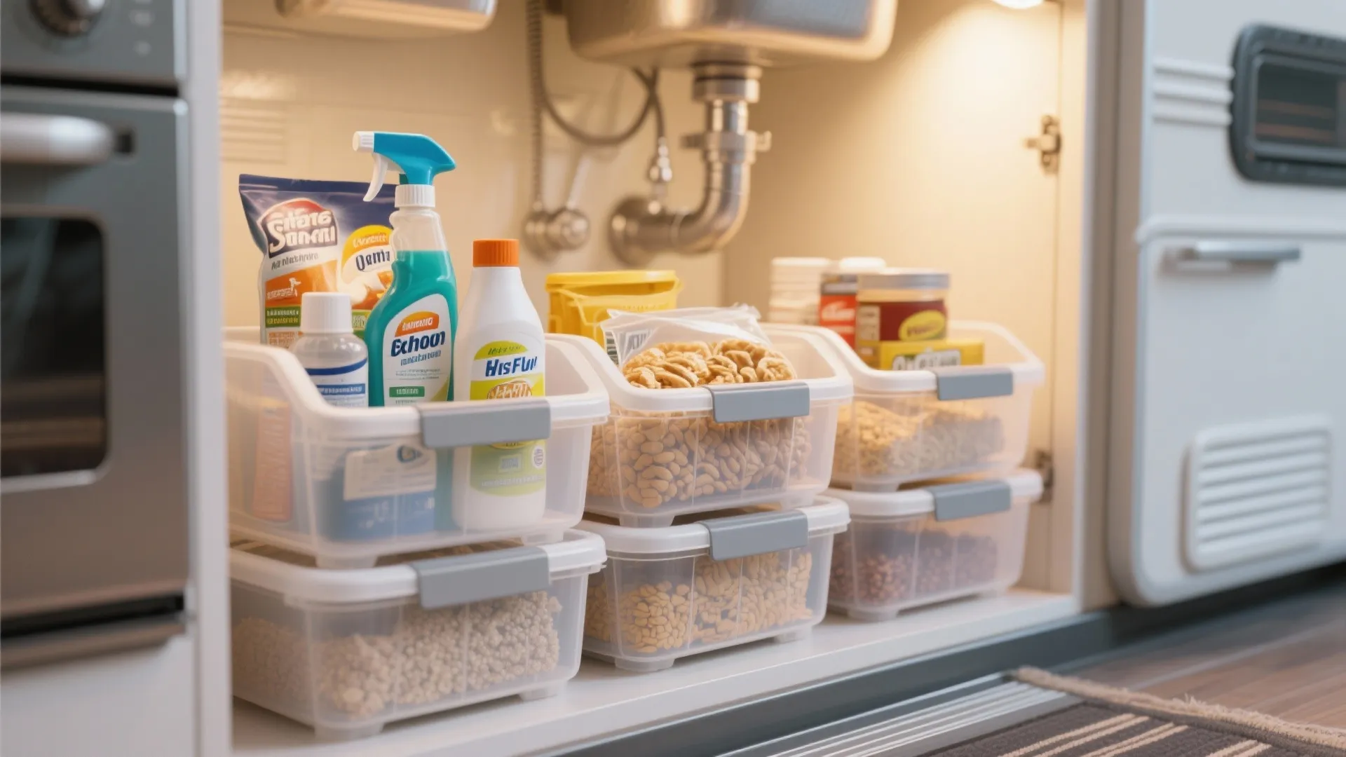 3. Under-Sink Storage Bins