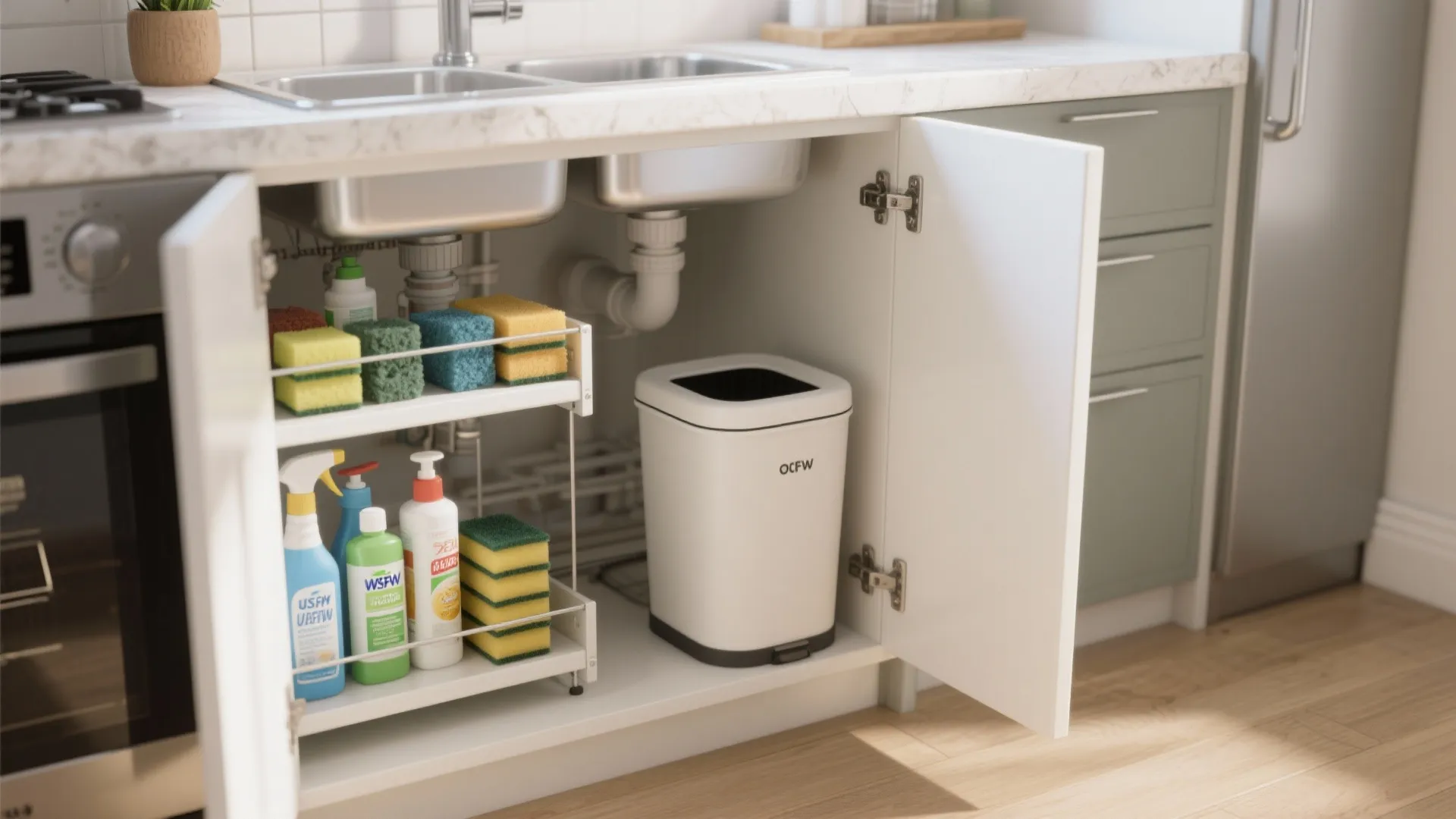 Under-sink organization magic