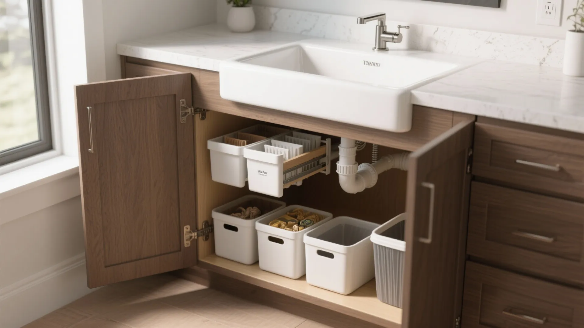 4. Integrate Under-Sink Storage Smartly
