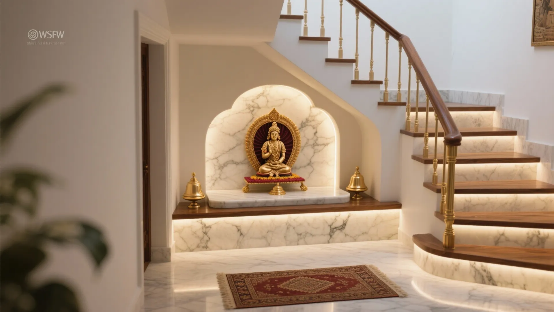 Under-Stair Pooja Alcove