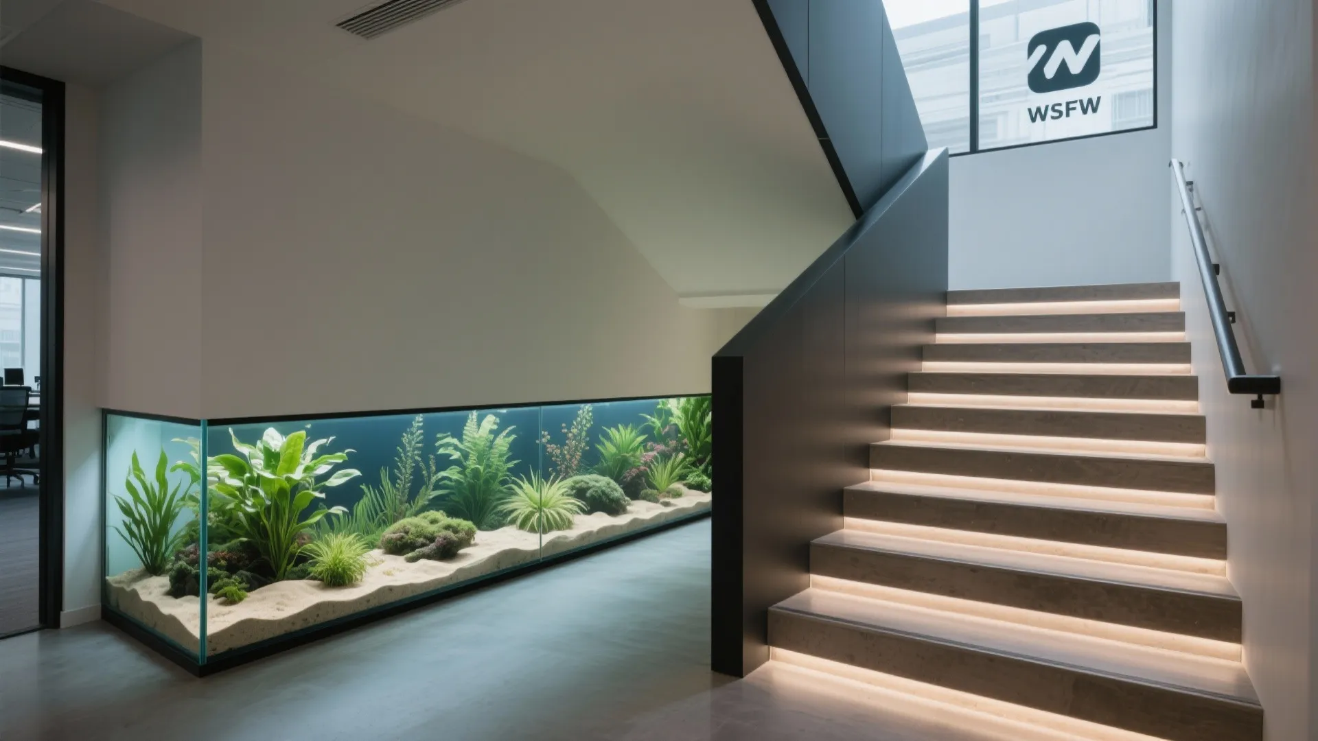 7. Under-Stair Aquarium