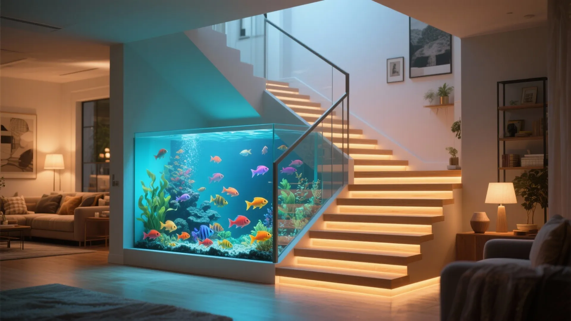 Under-Stair Aquatic Nook