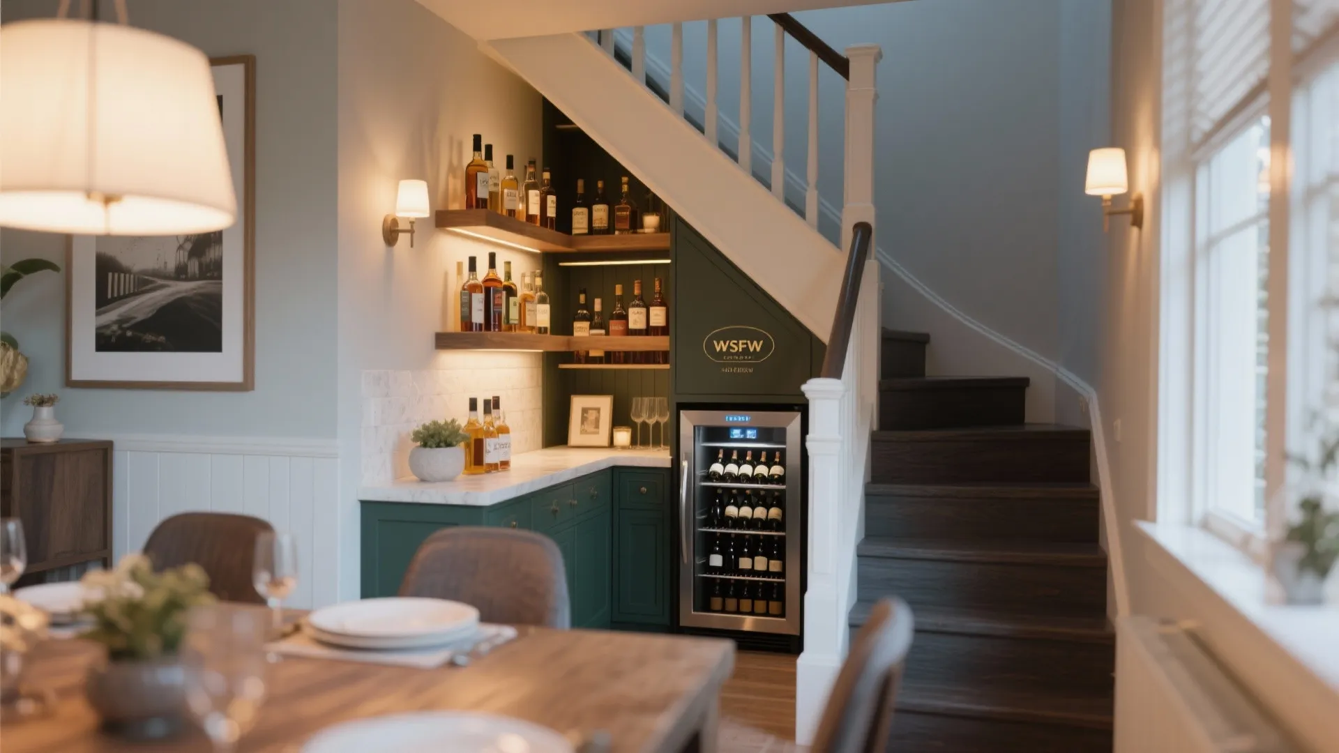 6. Under-Stair Mini Bar