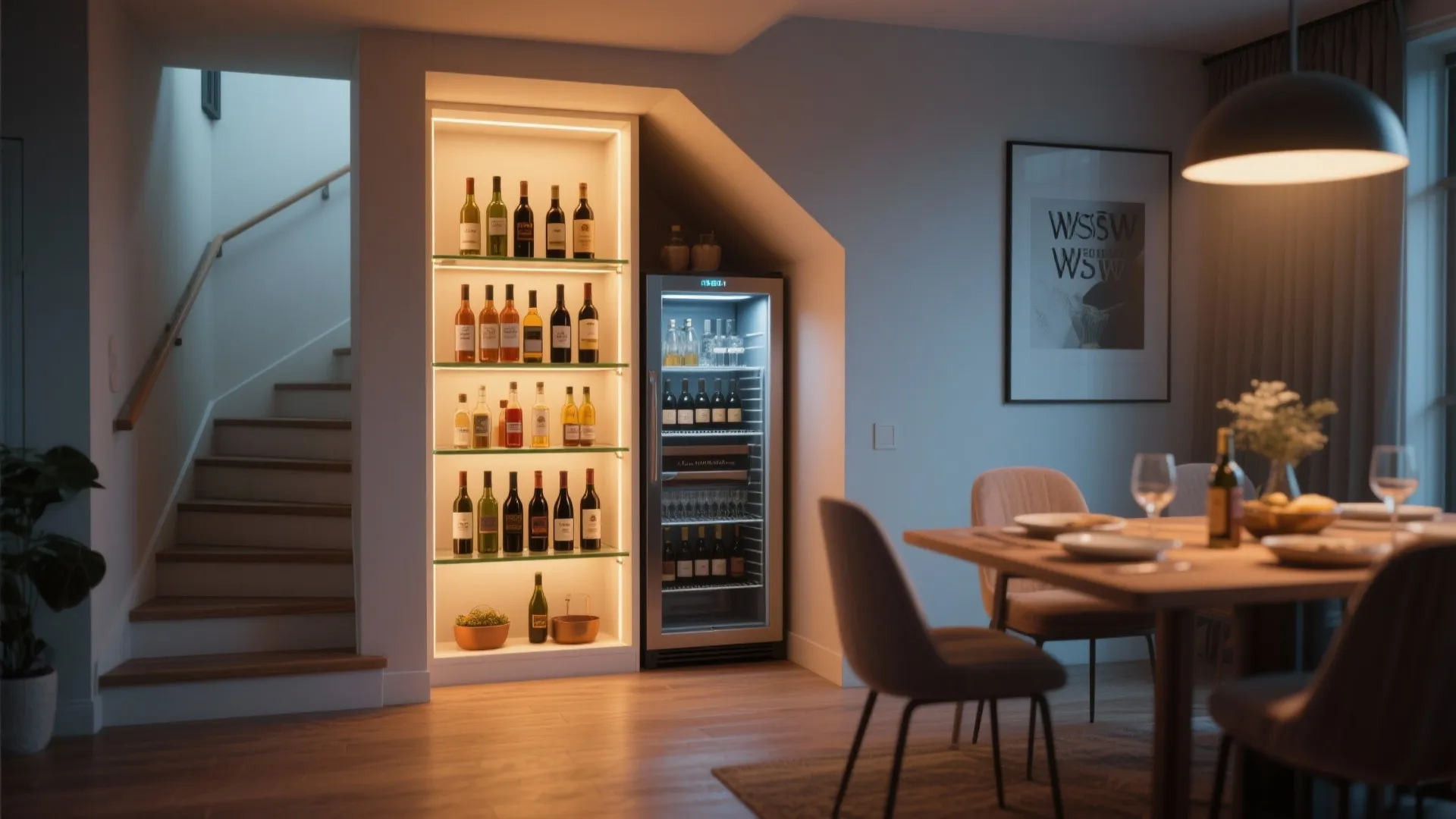 5. Under-Stair Mini Bar