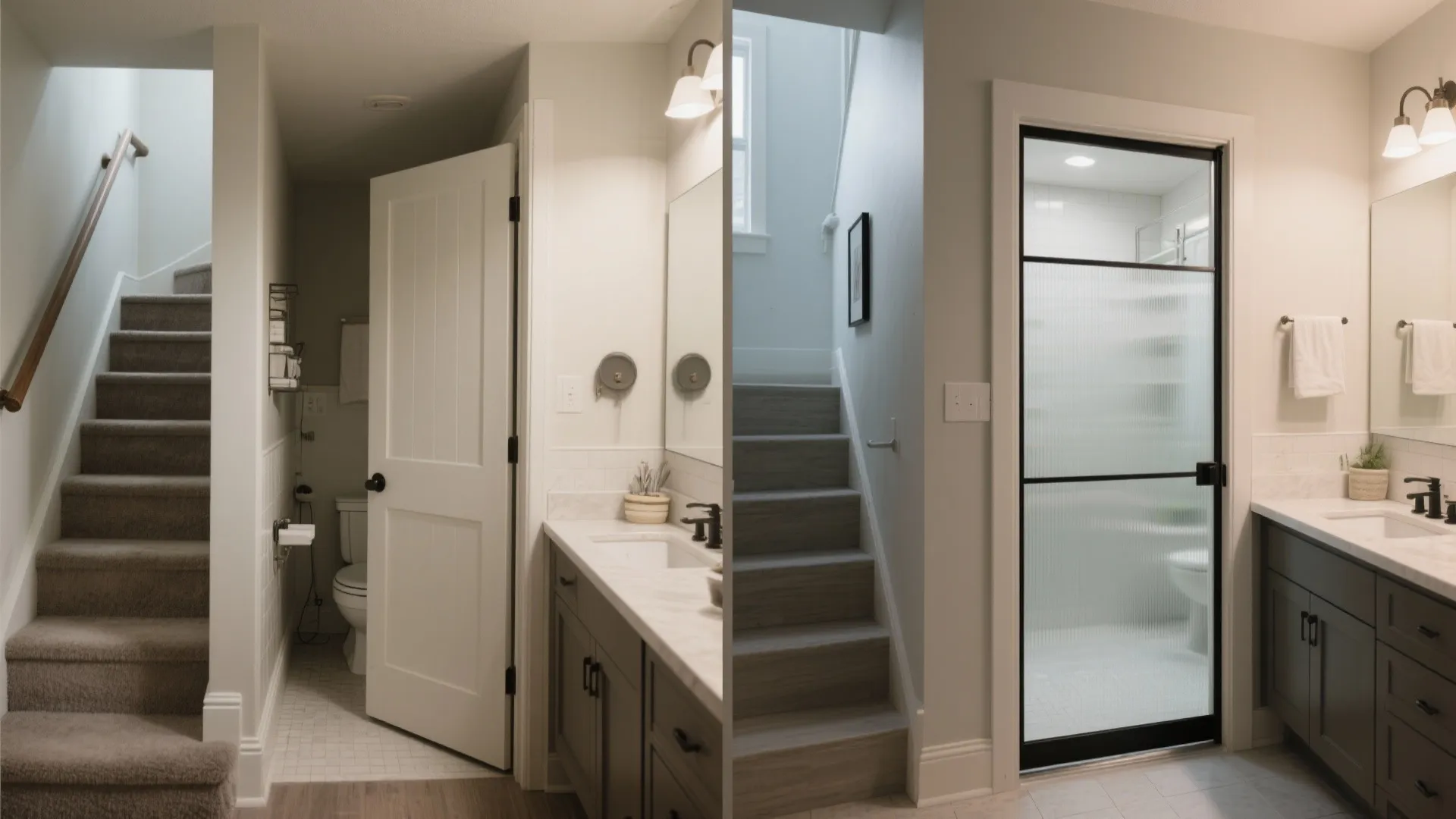 5) Half-height swing door or bifold for awkward nooks