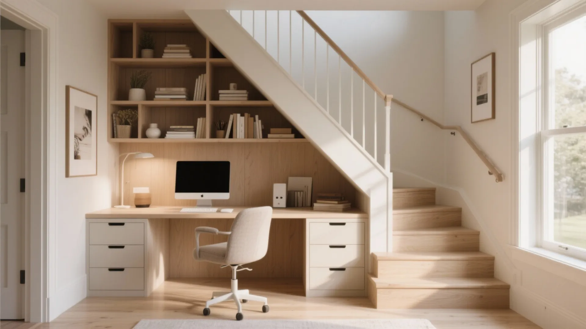 10. Custom Under-Stair Desk