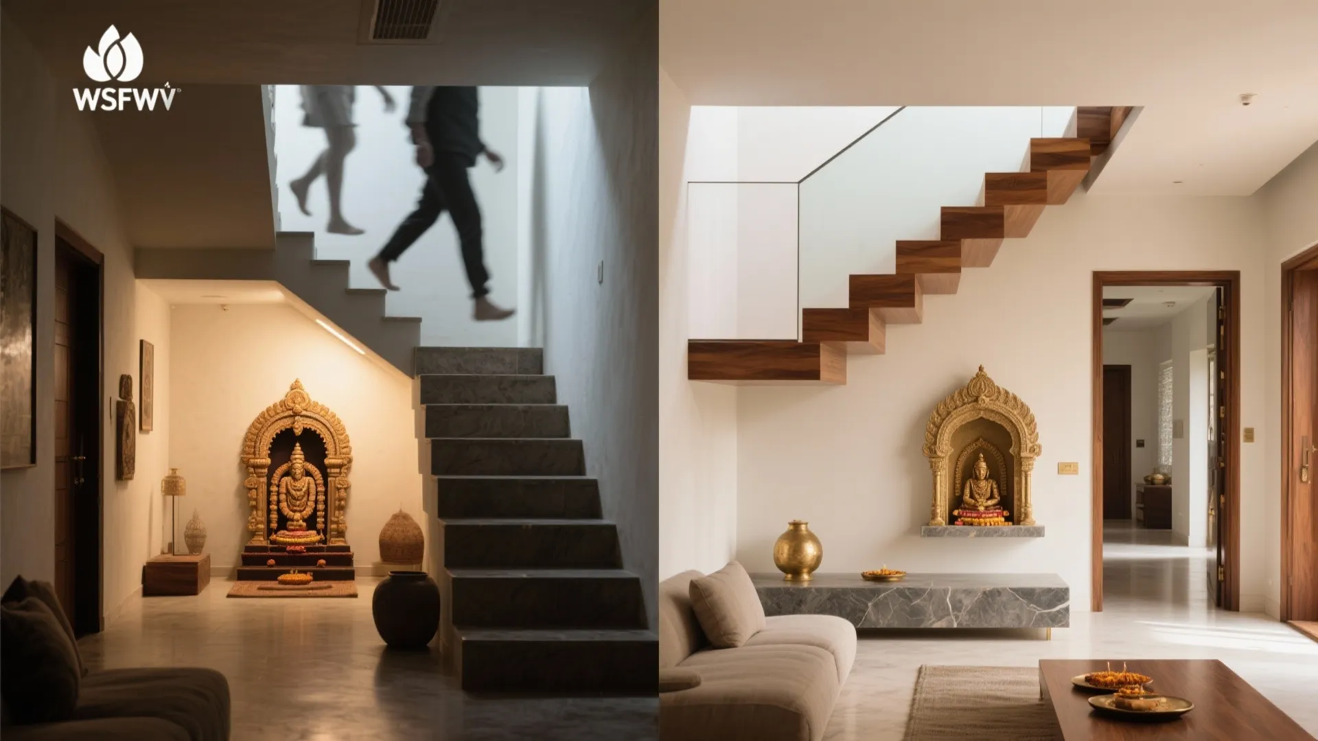 Idea 4: Avoid under-stair placements; float and separate