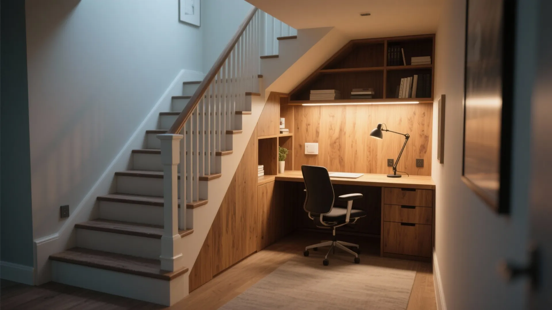 6. Under-Stair Office Nook