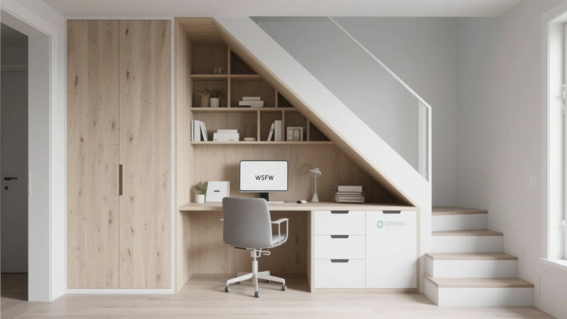 8. Under-Stair Built-in Office
