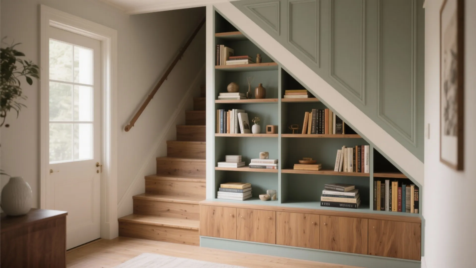 4. Under-stair and alcove bookcases — hidden gems