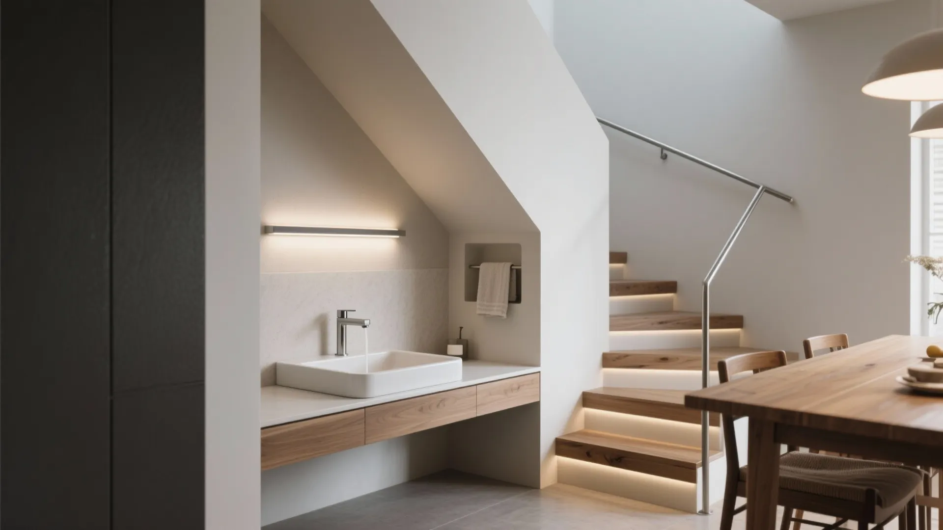 Under-Stair Handwashing Station