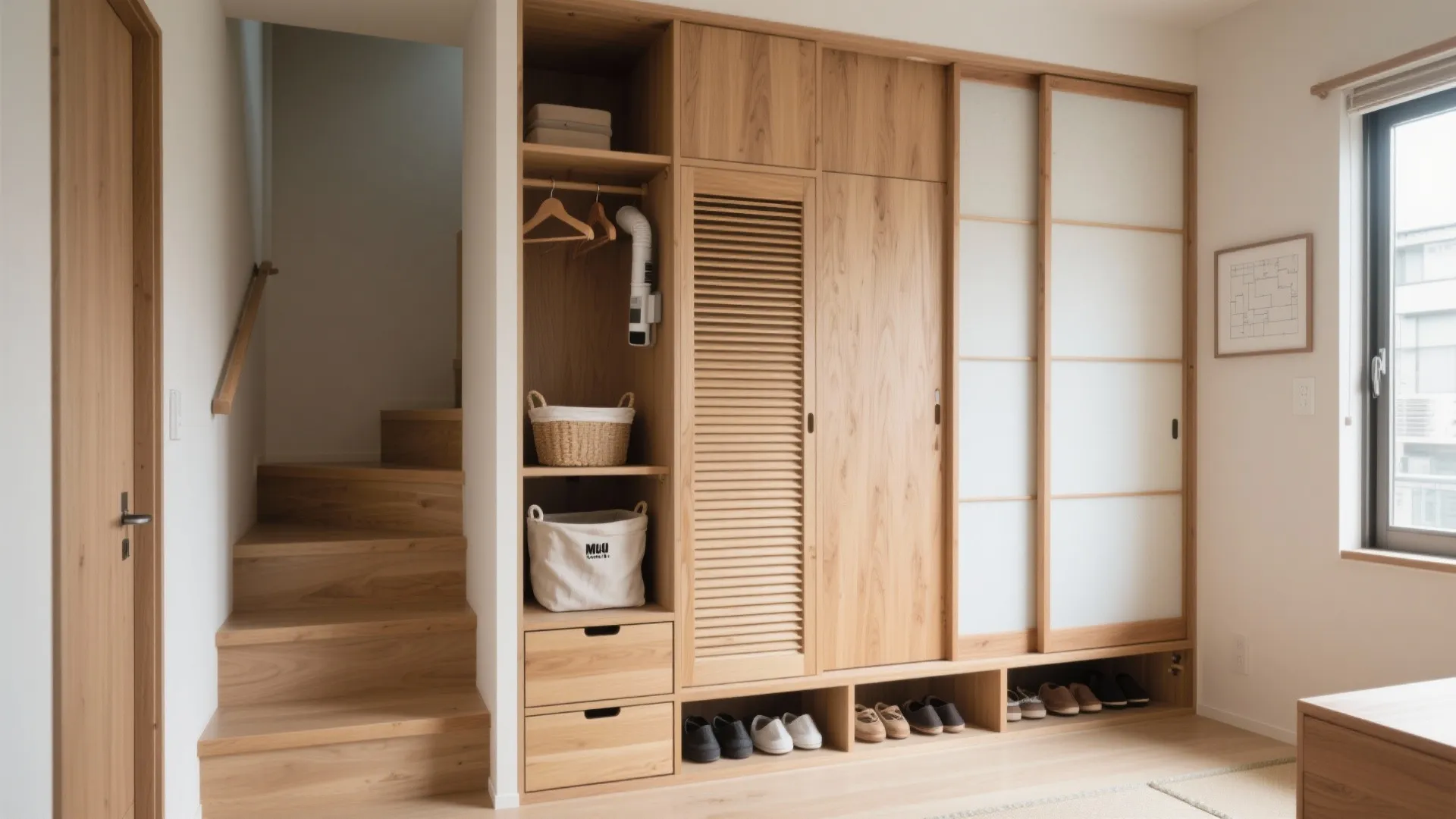 Tips 2: 階段下フル活用の収納計画（東京小戸型 × 収納技巧）