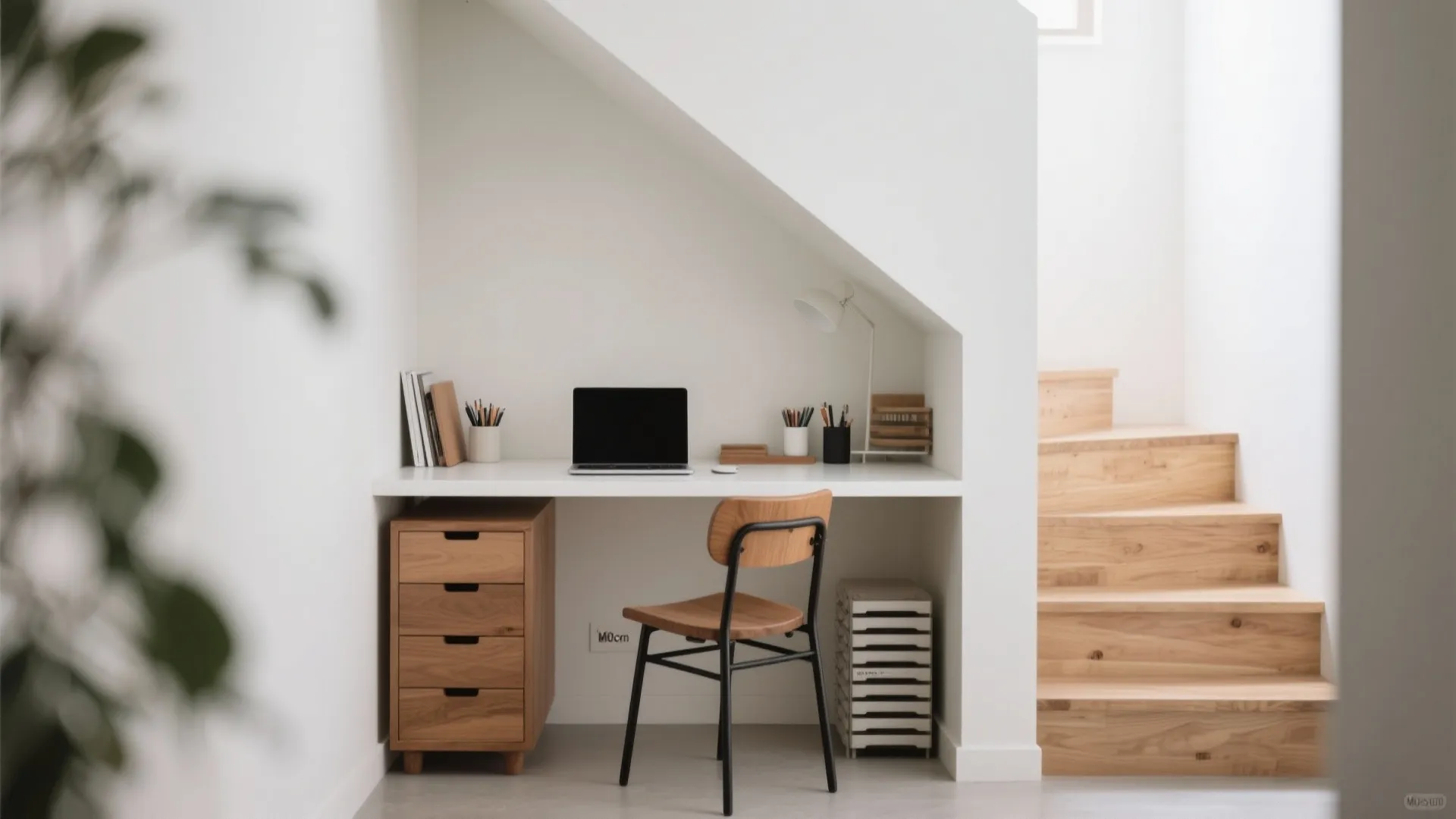 Tips 7: 階段下ワークニッチで“座る収納”（日式風格・収納技巧）