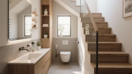10 Clever Small Under Stairs Bathroom Ideas