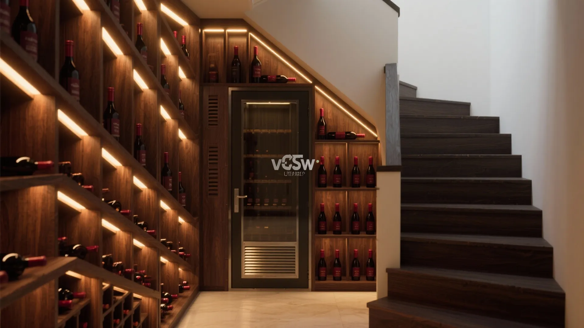 3. Under-stairs Micro Cellar for Maximum Style
