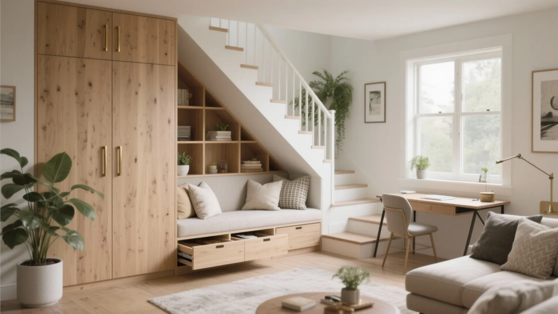 Under Stairs Living Room Ideas — 5 Small Space Solutions: Creative ways I turn tiny stair nooks into functional, stylish spots in the living room