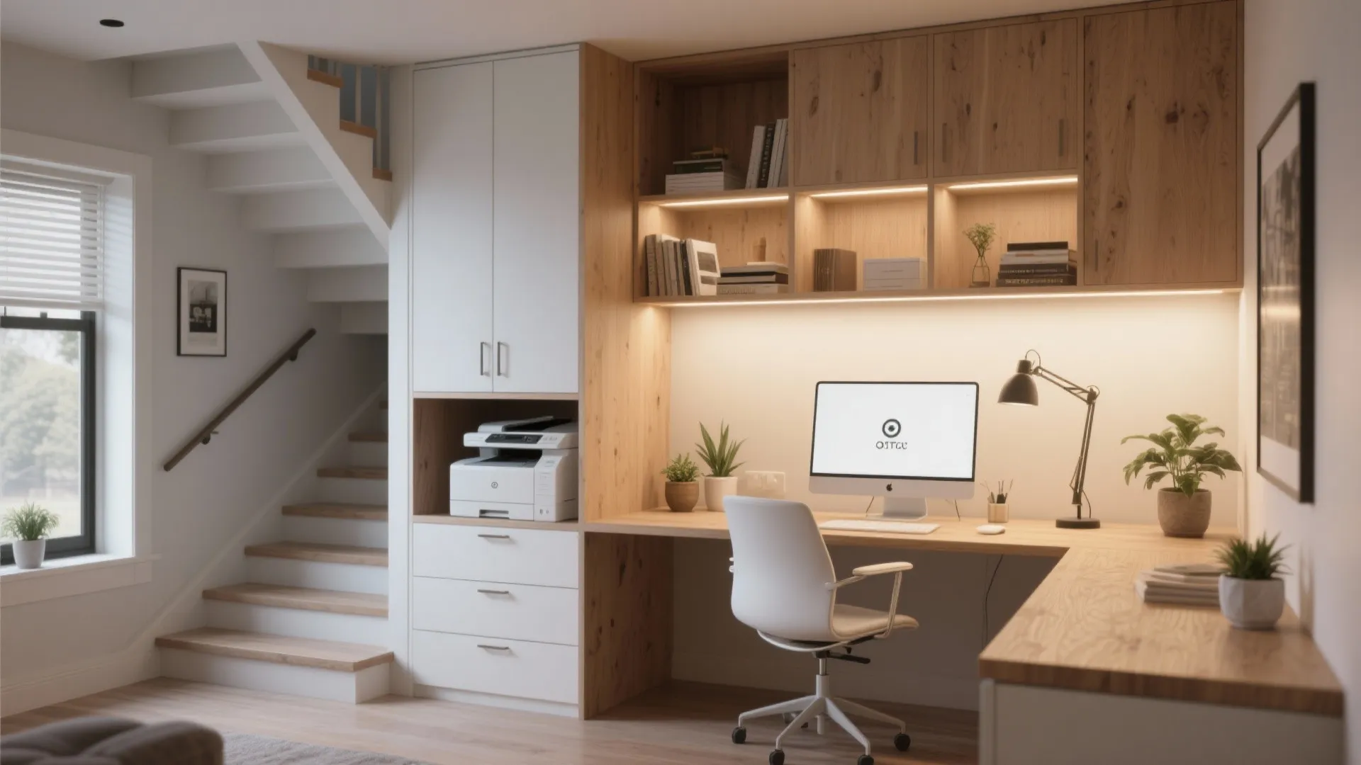 3. Under-Stairs Workspace