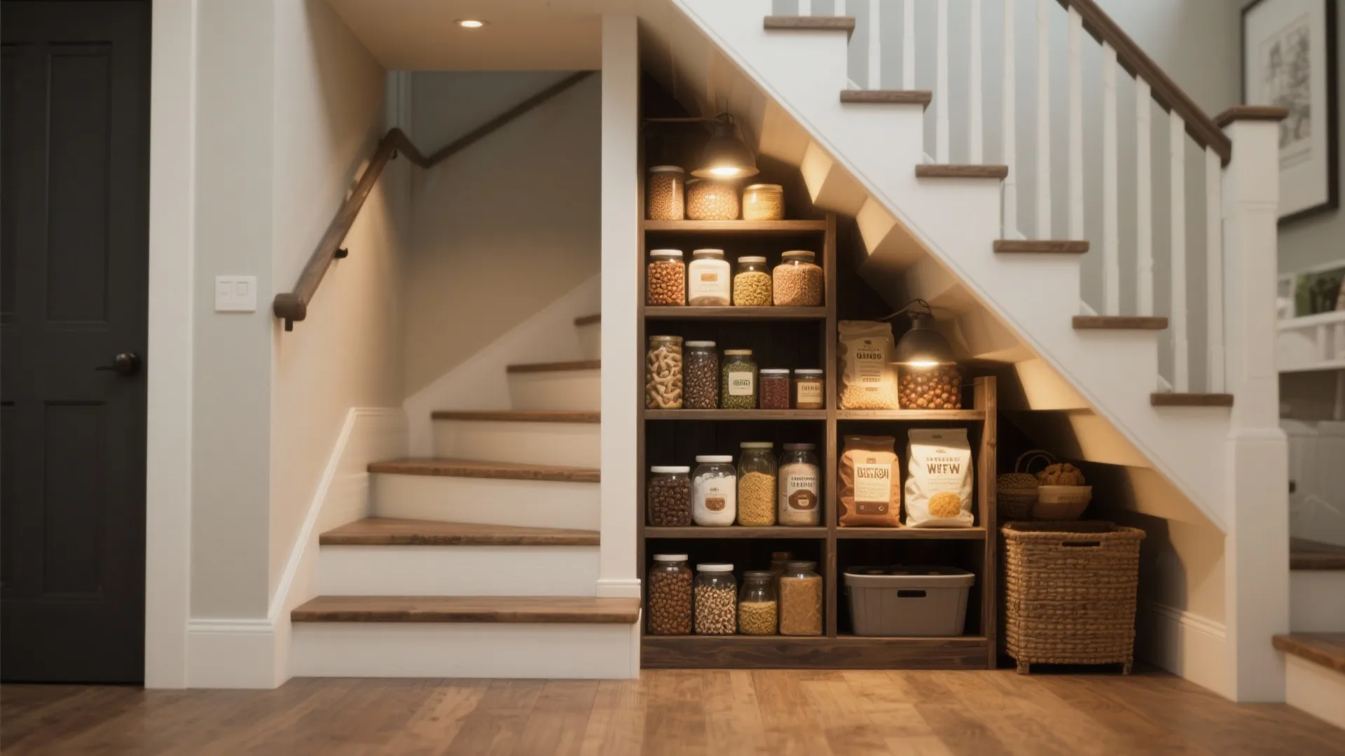 7. Under-Stairs Pantry