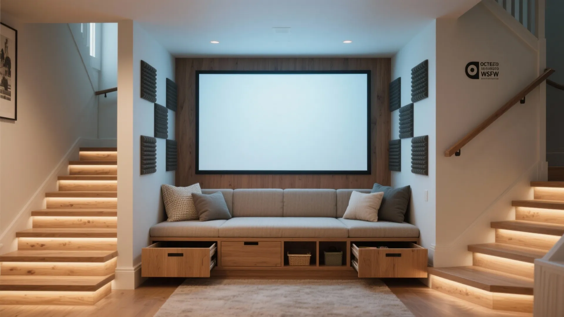 2. Under-Stairs Mini Theater