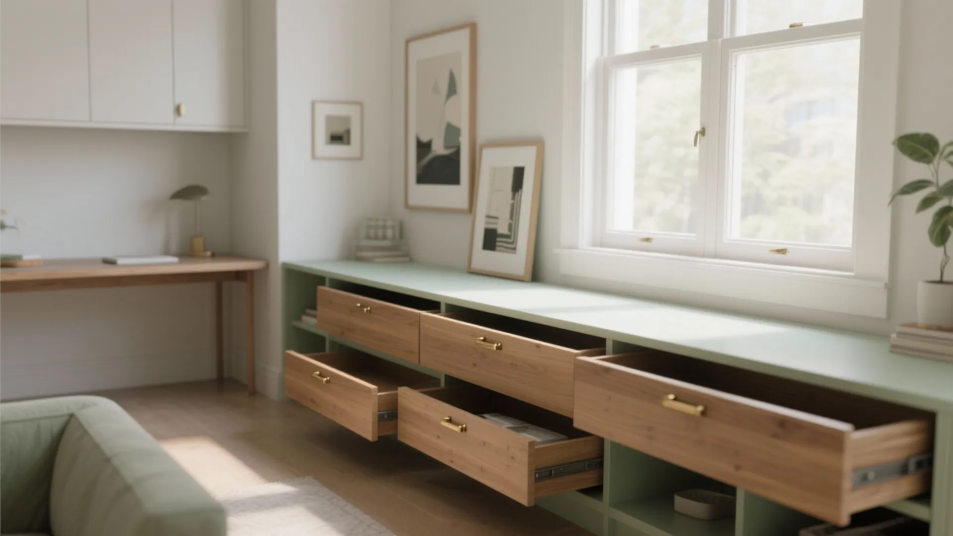 4. Build Storage That Sits Under the Window