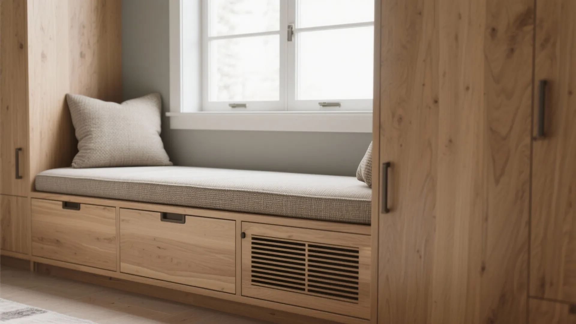 2. Use low-profile, built-in storage under windows