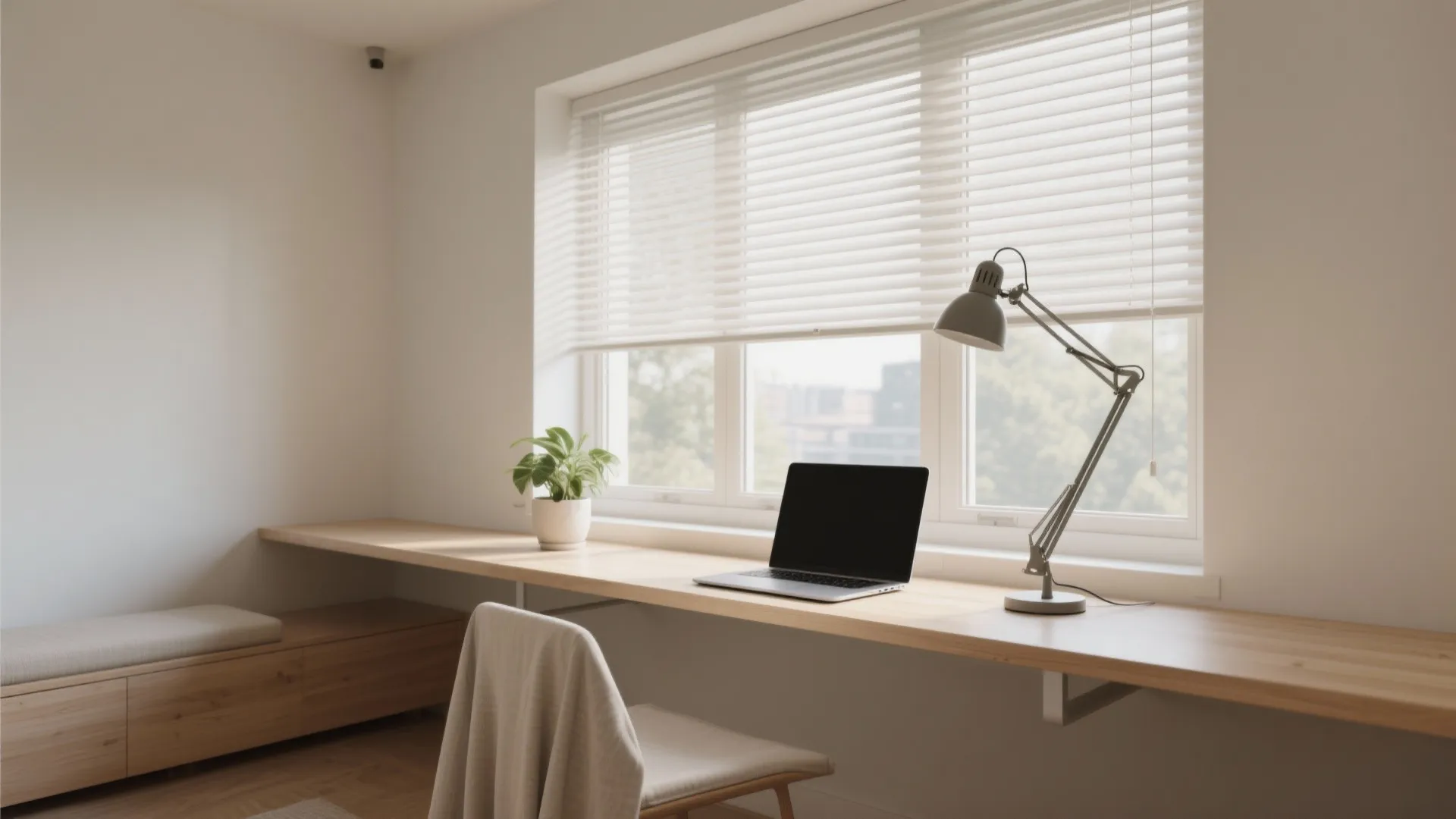 4. Under-Window Floating Desk