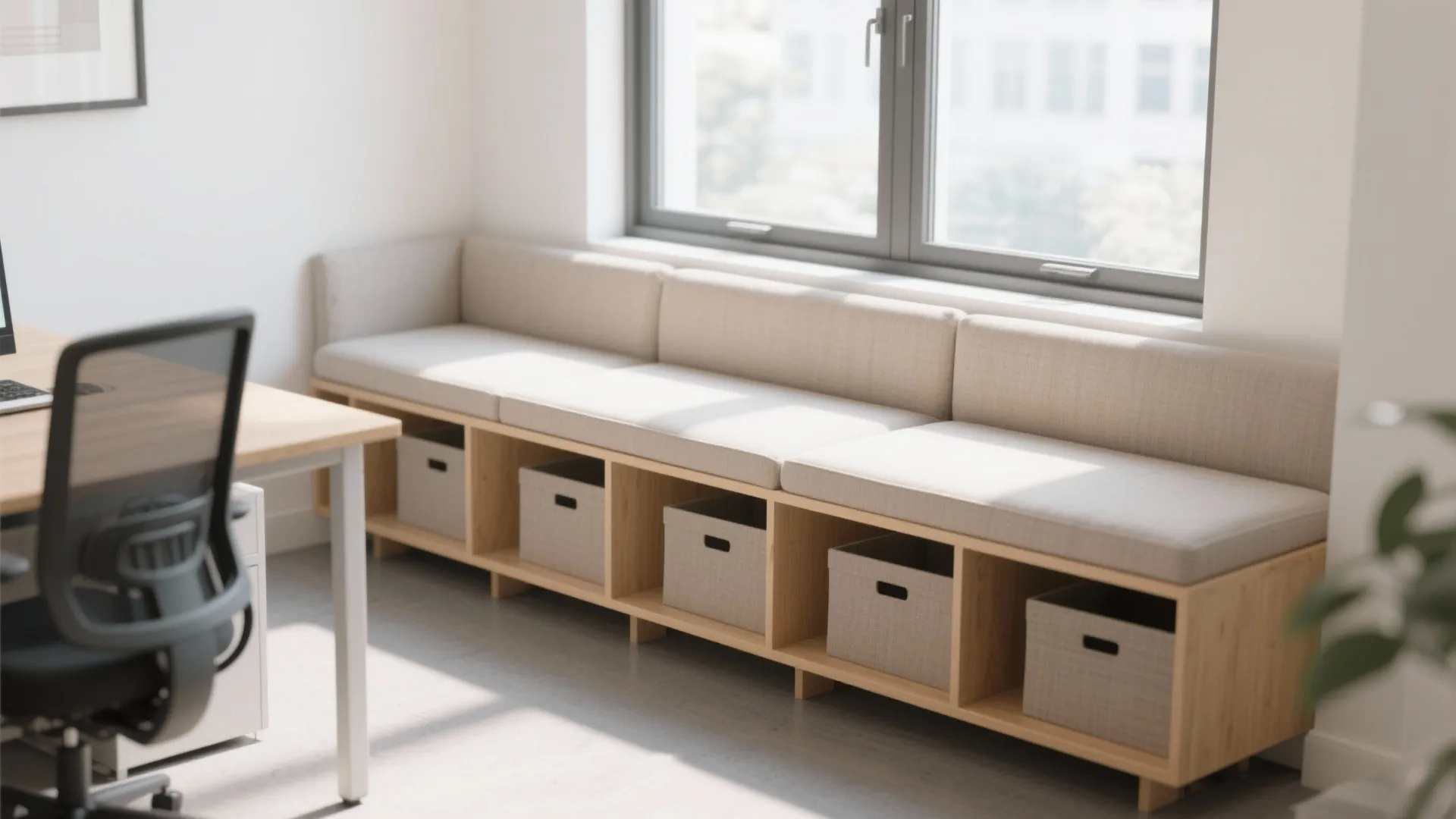 8. Under-Window Low Shelves