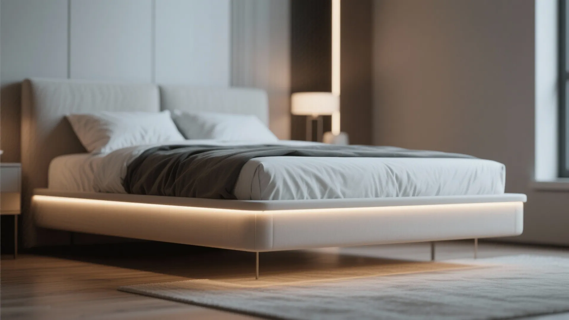 8. Under-Bed Accent Lighting