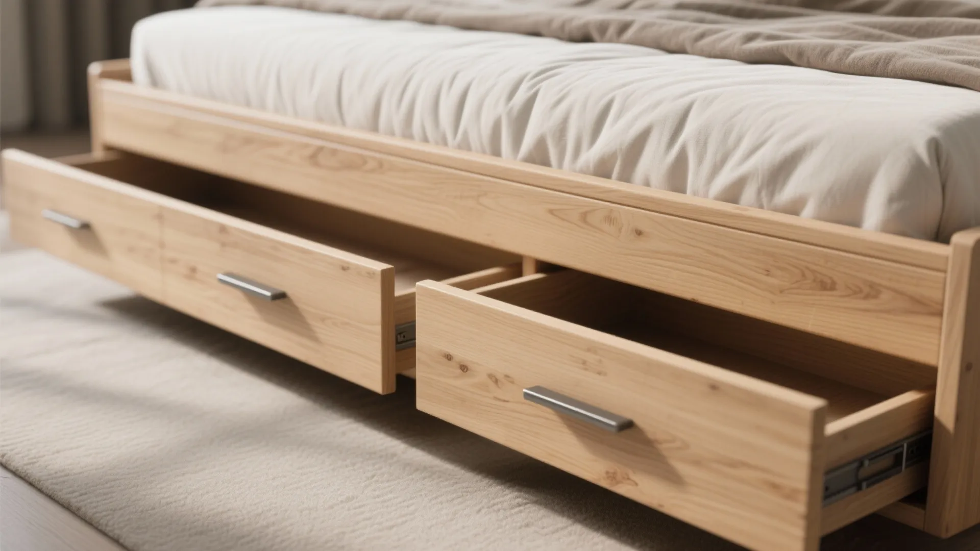 1. Built-in storage under the bed