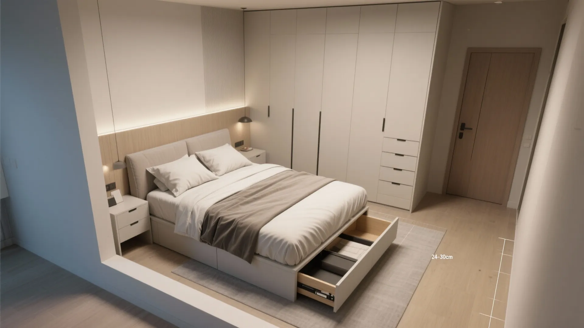 Under-Bed Storage: Drawers, Lift-Up Frames, and Narrow Baseboards