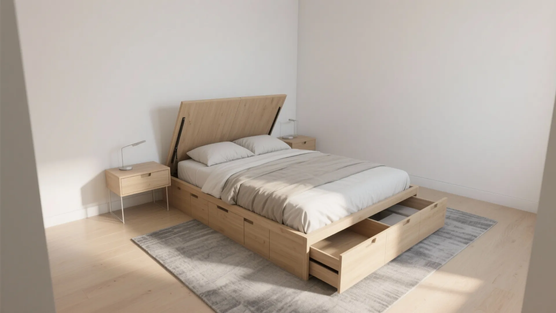 Under-bed Storage Platform: Hide More, Walk Freely