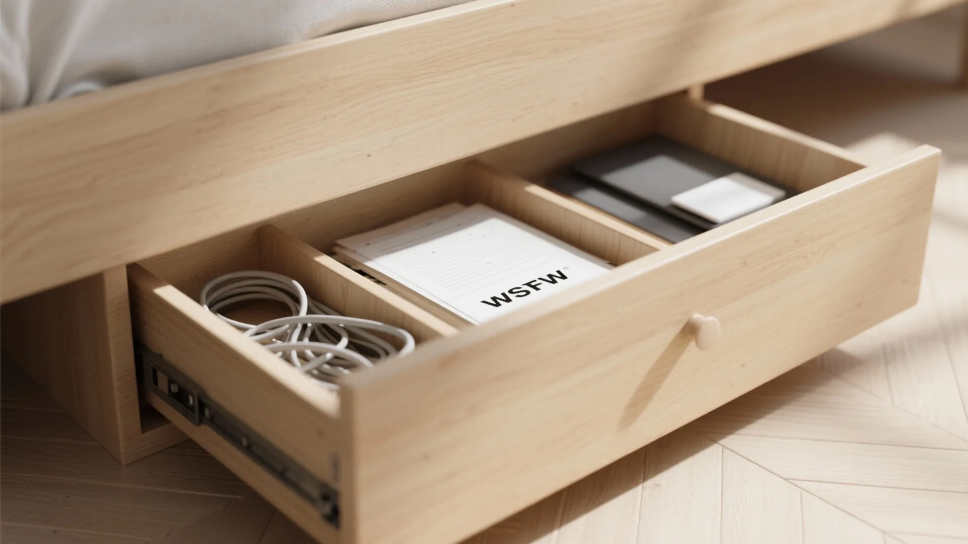 6. Under-bed drawers for office supplies