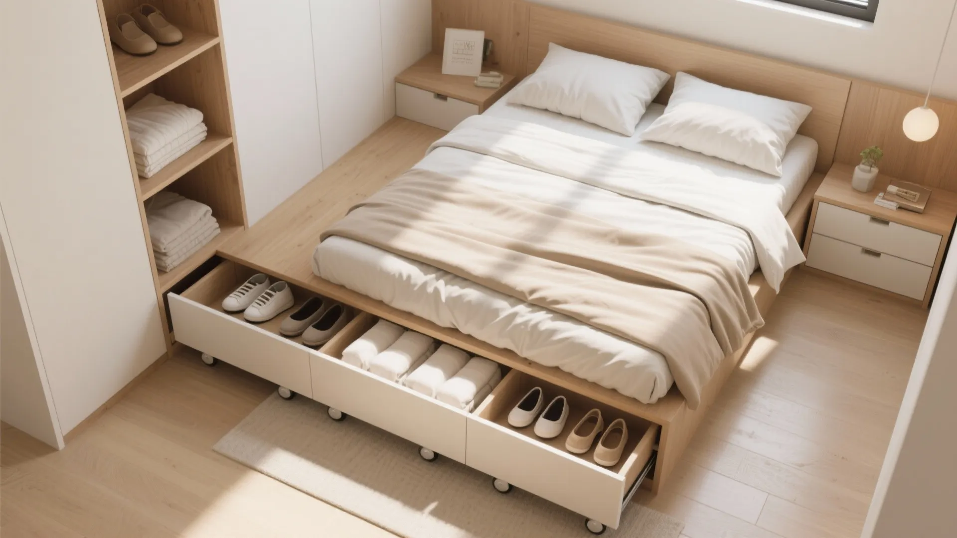 2. Under-Bed Storage Magic