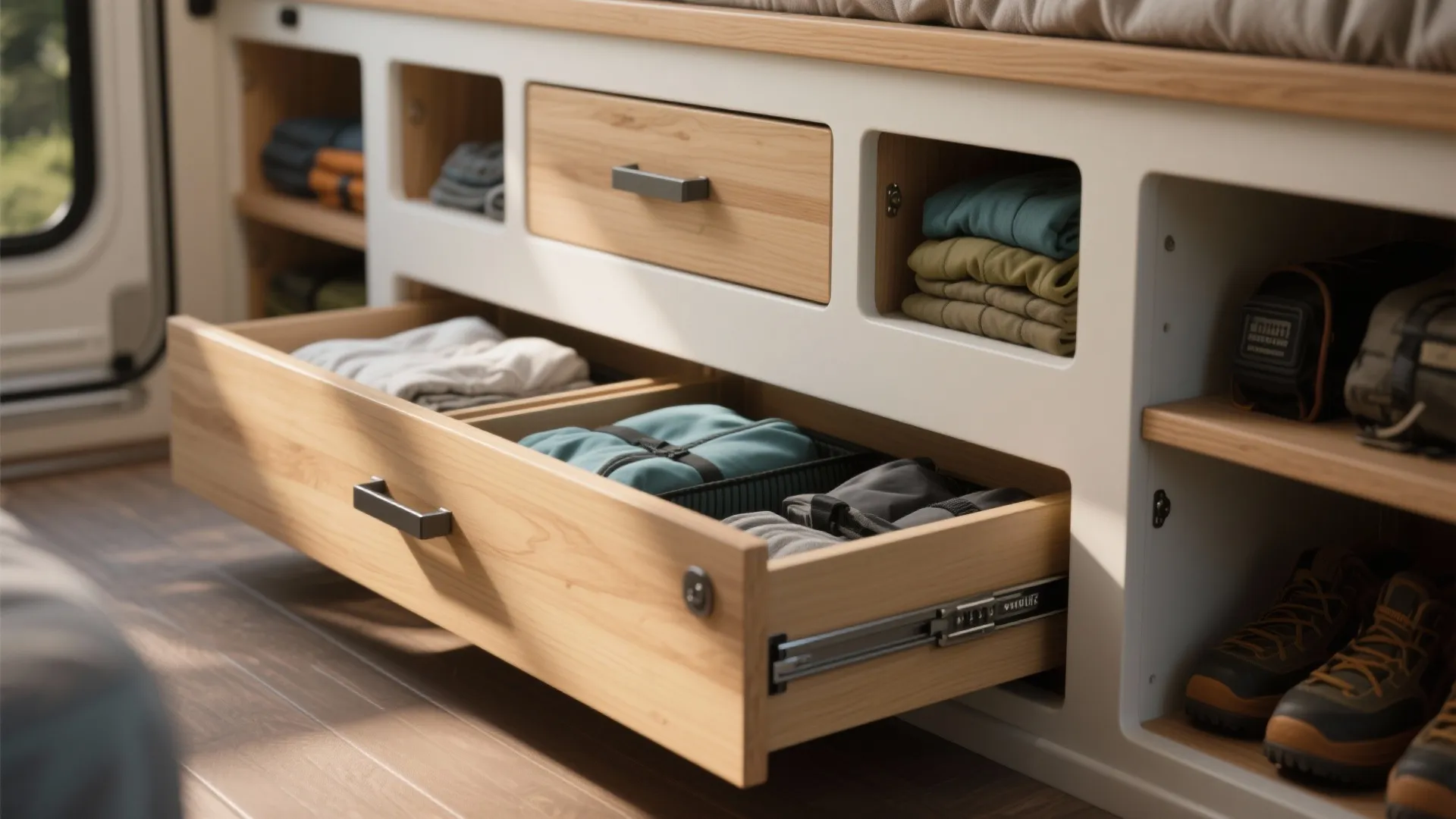 5. Smart Storage: Hidden nooks and under-bed drawers