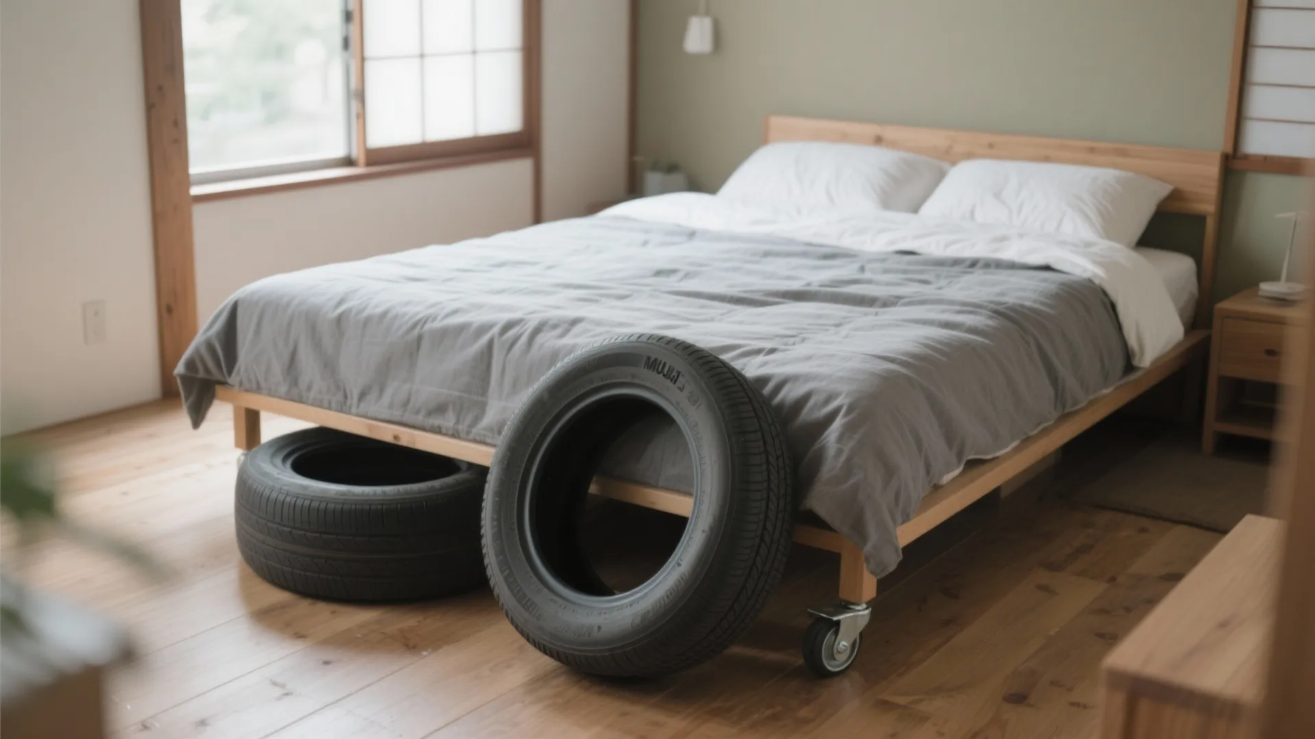 ベッド下・ソファ下を“スライド倉庫”に：台車＋不織布で埃対策