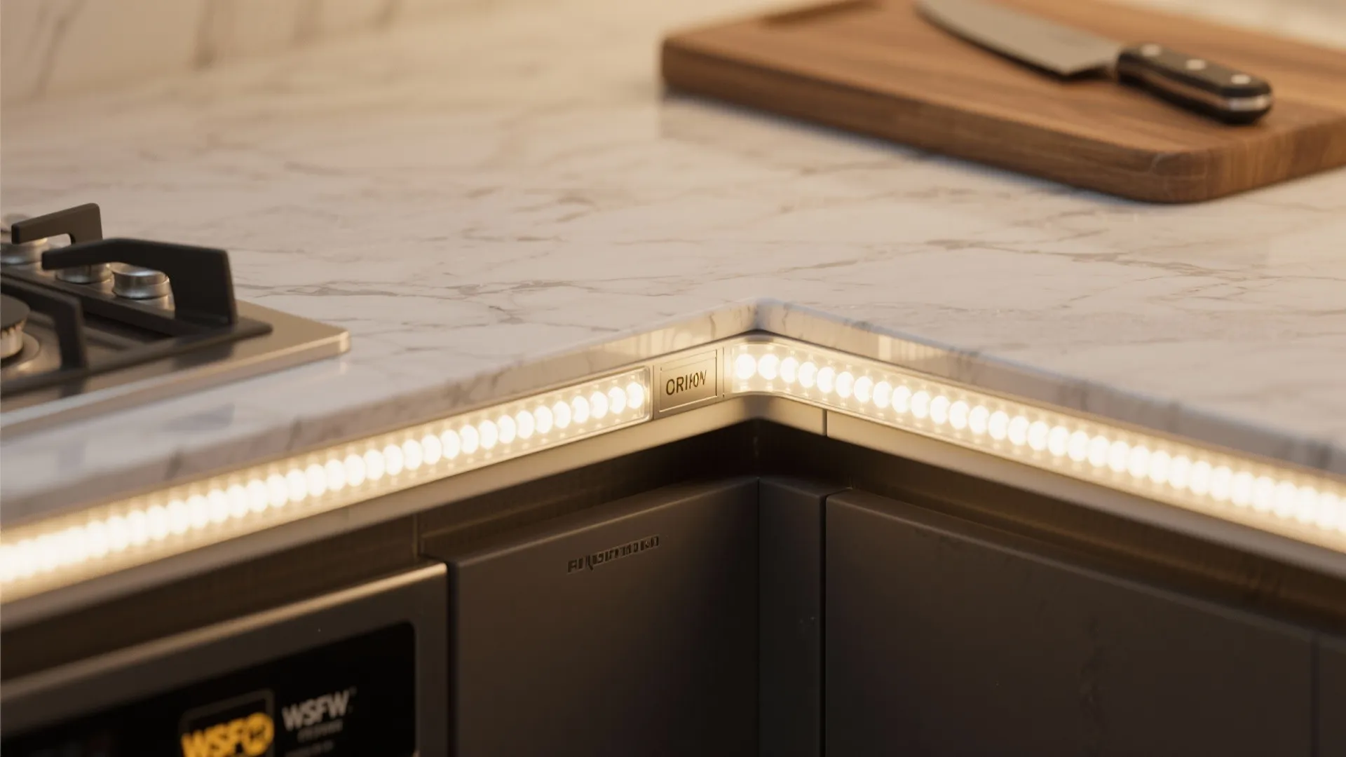 2. Under-cabinet LEDs for real work light