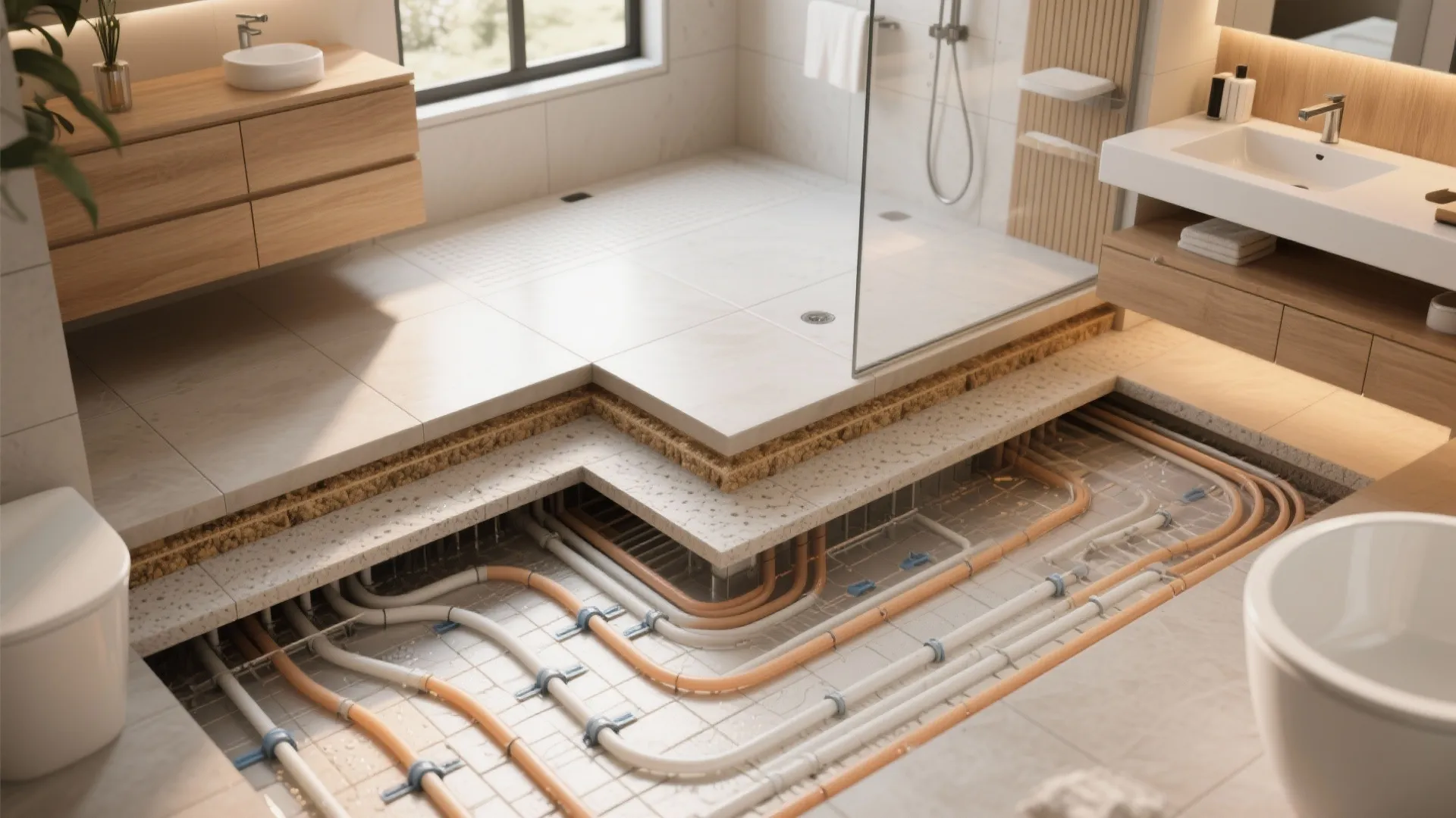 Underfloor heating for cozy comfort