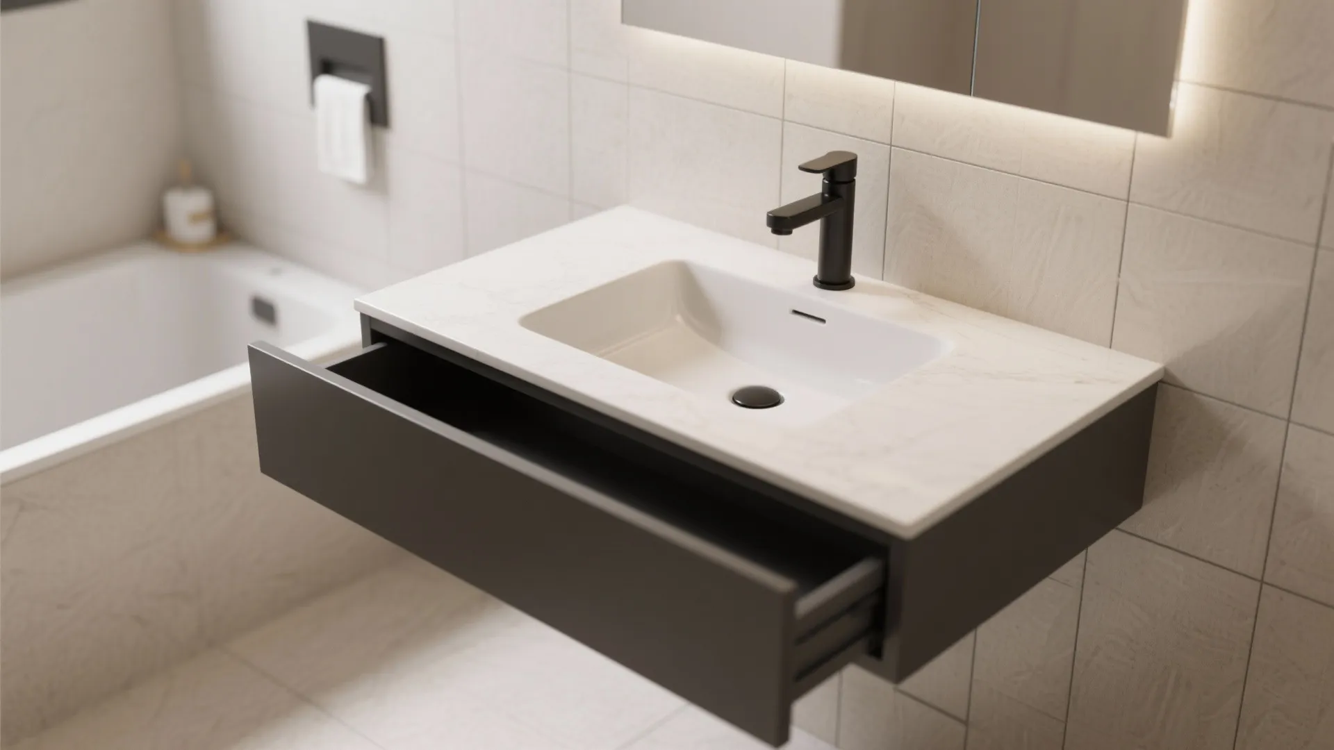 One-Piece Countertop and Undermount Bowl