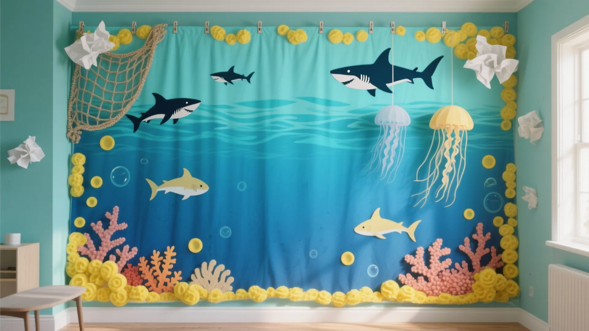 Playful Under-the-Sea Backdrop